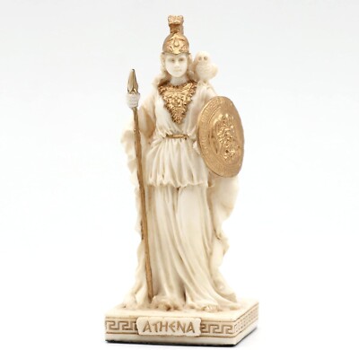Athena Goddess of Wisdom Miniature Figurine Home Decorative Collectible