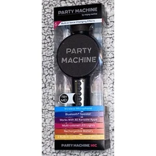 Party Machine By Singing Machine Mic Wireless Microphone & Bluetooth Speaker
