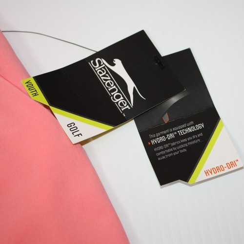 Slazenger Girl's Core Woven Golf Skirt in Salmon Pink Coral Color size S 7-8 NWT - Picture 2 of 3