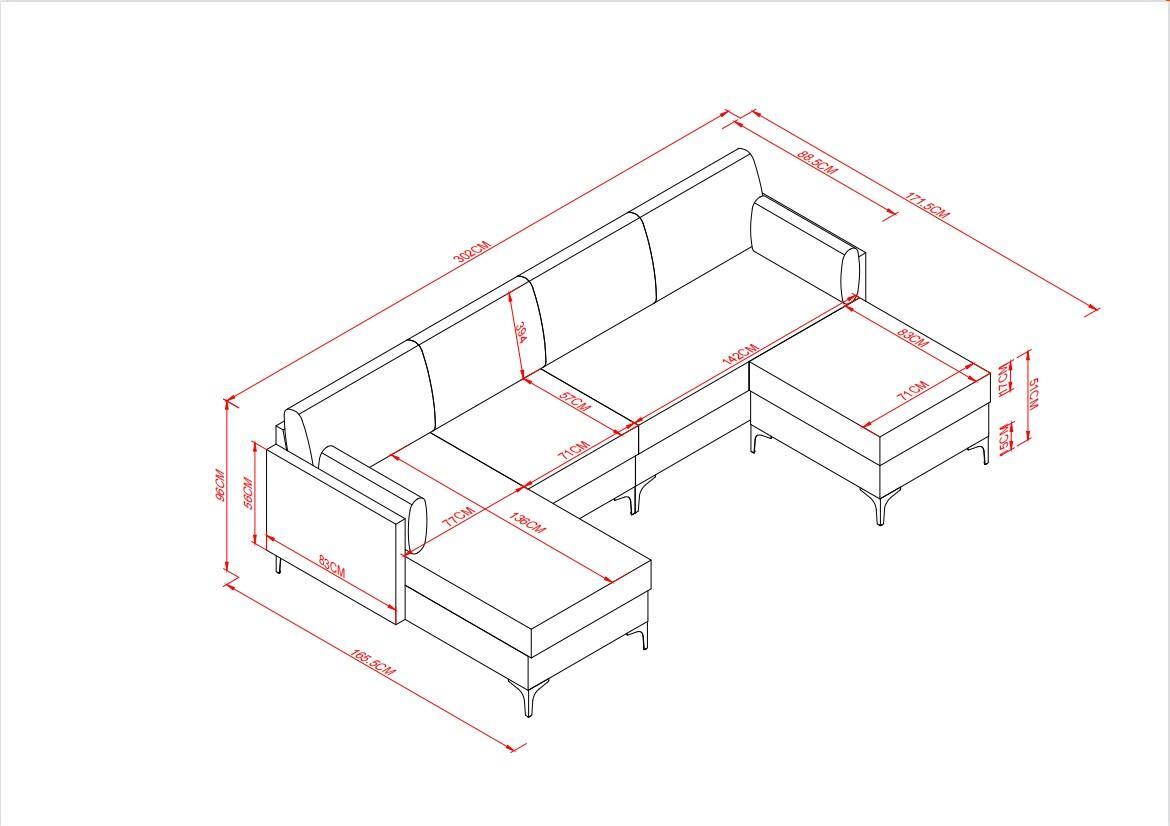 Modular Sofa Corner Sofa Suite Set 16 Seater Fabric Seat DIY Custom Sofa eBay
