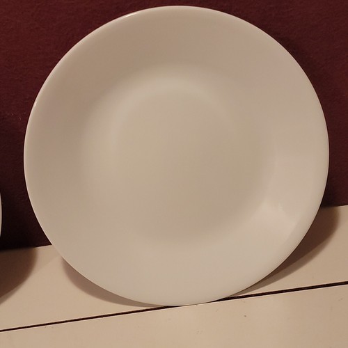 Corelle by Corning Winter Frost White Dishes Small Dessert Plates Set Of 3 - Picture 3 of 6