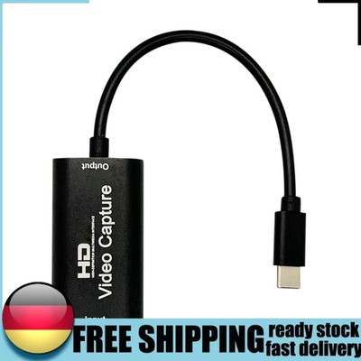 4K 1080P Video Capture Card Adapter Typ-C USB 2.0 für Live-Streaming-Übertragung