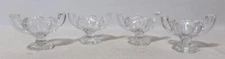 Central Glass Works Individual Open Salt Cellar Set 4