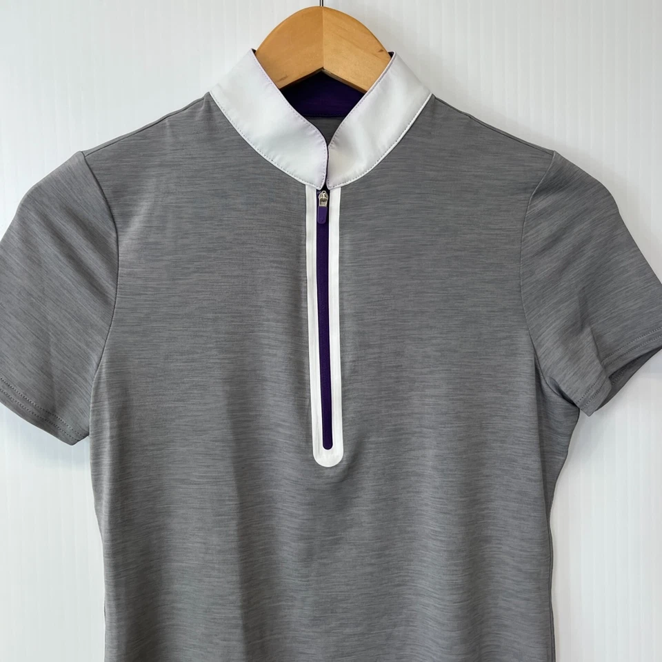 Pullover Jofit Mujer XXS Cuarto Cremallera Tenis Elástico Top Deporte Correr Gimnasio Core Go Foto 3 de 4