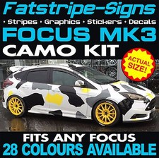 Passend für Ford Focus Grafik Aufkleber Streifen Decals ST RS Zetec Mk3 FULL CAMO KIT