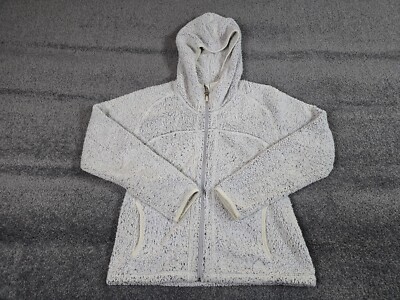Nike ACG Sherpa Jacket Womens Large White Full Zip Long Sleeve