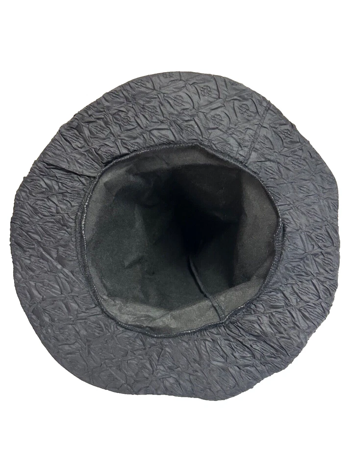 Sombrero de bruja negro pequeño usado 8" redondo Foto 2 de 4