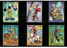 Sierra Leone 1995 - Disney - Circus - Set of 6 Stamps - Scott #1857-62 - MNH