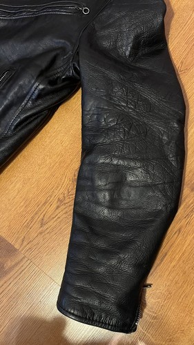 Vintage Harley Davidson Leather Jacket Eagle Motorcycle Biker Coat Black - Picture 16 of 24