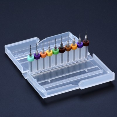 10 Stücke 0,1-1,0mm PCB Leiterplatte Hartmetall Mini Micro Bohrer CNC