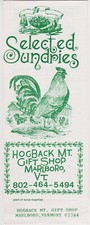 1980's Hogback Mountain Gift Shop Marlboro Vermont Brochure 