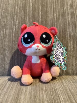 Toy Factory Littlest Pet Shop Trip Hamston Red Orange Hamster 7  Plush New Tags