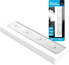 Ultra Thin LED Light Bar  Battery Operated  Stick On Push Light  Closet Light