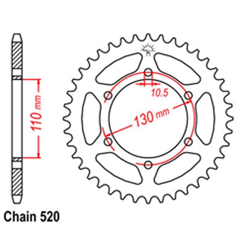 RK chain 520KRO 112 Link & sprockets set Kawasaki Ninja 300