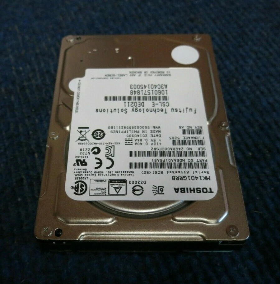 Toshiba MK1401GRRB A3C40145003 Enterprise 147GB 15000RPM SAS 6Gbps 32MB 2.5" HDD - Image 2 of 4