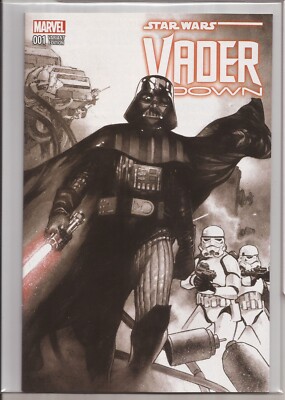 STAR WARS: VADER DOWN #1 - DYNAMIC FORCES OLIVER COIPEL B&W VARIANT W/DF COA