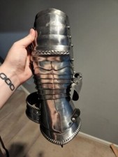 SCA LARP Medieval Knight Gauntlets Functional Armor Gloves Leather Steel DESIGN