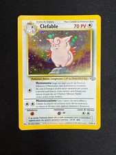 Pokemon Clefable 1/64 Jungle Rara Holo Unlimited Wizards ITA Carte Vintage