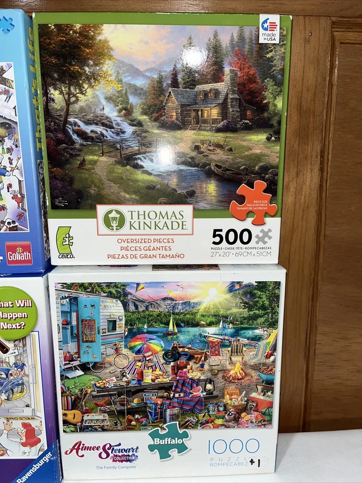 批量 8 个拼图 500 - 1000 块 - Buffalo Ceaco 星球大战 Ravensburger Goliath — 第 4/4 张图片