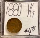 1880 Indian Head Cent VG! ENN Coins