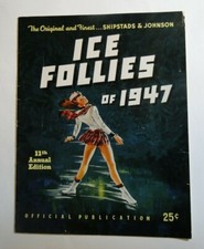 Ice Follies of 1947 Figure Skating Program 32 pages VG condition