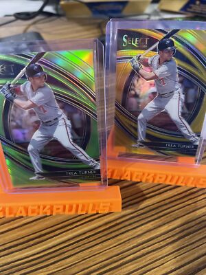 trea turner Two Card Lot Select Prizm Premier Level #d 2/99 And Gold 9/10!! Sick