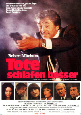Tote schlafen besser ORIGINAL A1 Kinoplakat Robert Mitchum / James Stewart