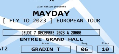 MAYDAY [ FLY TO 2023 ] EUROPEAN TOUR two tickets