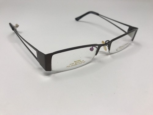 Contempo Eyeglasses CC6120 TA 50-18-135 Brown Half Rimless New V537