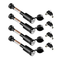 4PCS 5/8" Trailer Hitch Locking Pin for Class 1/2/3  2" &2.5" Receiver Black 