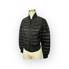 Aritzia Tna Black Chalet Superlight Packable Down Puffer Bomber Jacket Xxs