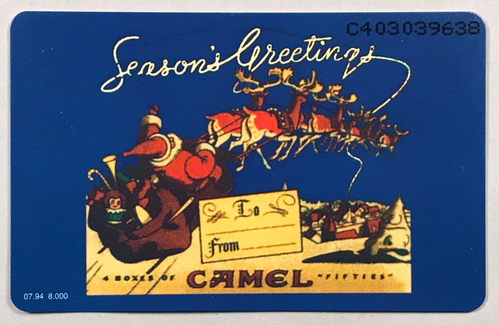 Phone card - Netherlands / Germany - Camel advertisement (1994) [21]