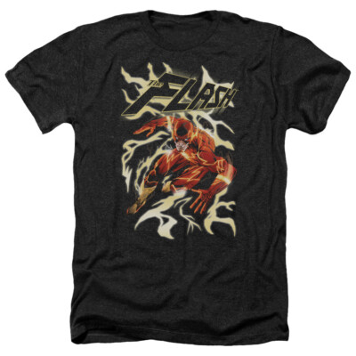 THE FLASH ELECTRIC RUN Licensed Adult Men's Heather Tee Shirt SM-3XL
