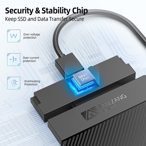 2.5" inch SATA USB 3.0 Hard Drive Enclosure HDD SSD External Laptop Case Black - Picture 7 of 19