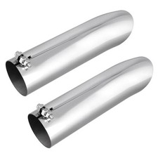 2Pack 2.25 Inch Turn Down Exhaust Tip, Stainless Steel Exhaust Pipe Tip for