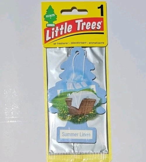 LITTLE TREES Car Air Freshener Hanging Paper Tree for Home or Car Summer 6 Pack - Image 3 of 4