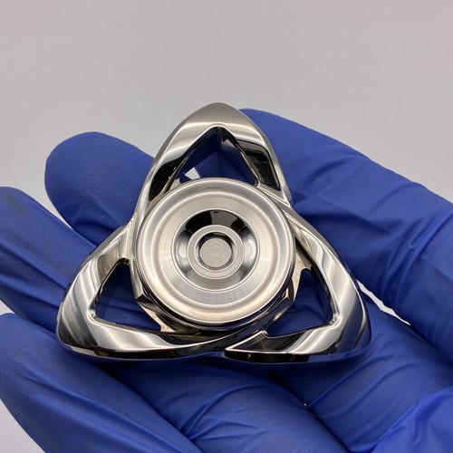 Brightblood EDC Sin Finger Fidget Spinner Polished Stainless Steel