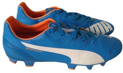 Puma Evospeed 1.4 FG Kinder Fußballschuhe blau Größe UK 4 EU 37