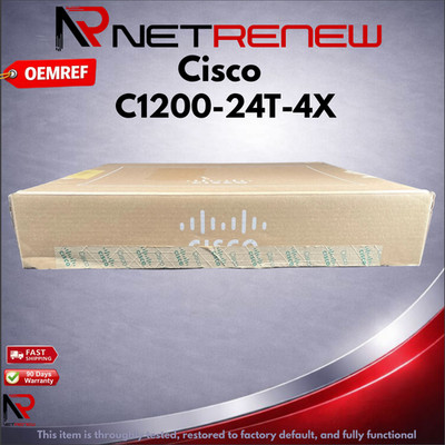 Cisco Catalyst 1200 C1200-24T-4X  Smart 24-Port Gigabit 4x 10G SFP+ Switch