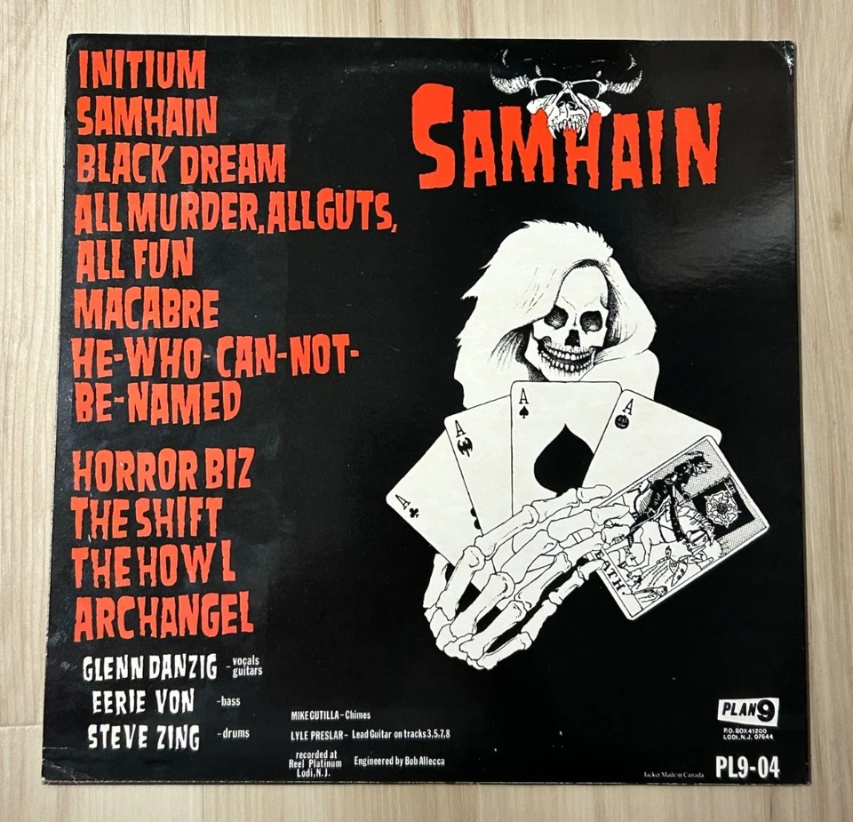 SAMHAIN EXTREMELY RAREST INITIUM 1984 Vinyl LP ORIG BLACK MARBLED MISFITS DANZIG - Image 2 of 4