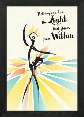 Licht von innen gerahmtes Wandbild Poster Leinwanddruck Bild