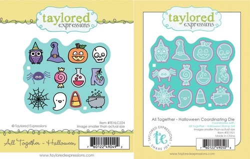 Taylored Expressions - ALL TOGETHER - HALLOWEEN Stamp & Die - New, Retired