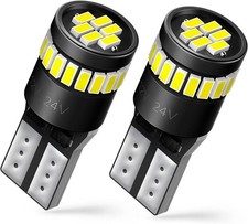 AUXITO 194 LED Bulbs for License Plate Light 168 175 2825 W5W T10 24-SMD 3014
