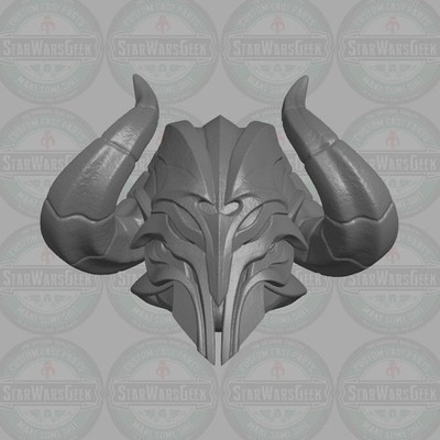Wraith Lord Knight v4 custom head for 1:18 1:12 1:10 & 1:6 fantasy figures