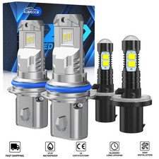 For 2001 02 06 Chrysler Sebring Sedan 4-Door White LED Headlights Fog Light Kit