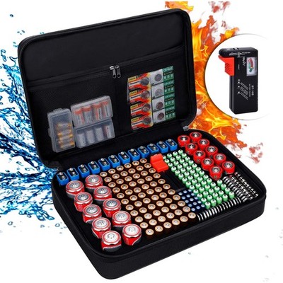 Batterie Aufbewahrungsbox für 216 Batterien in verschiedenen Größen AAA, AA, ...