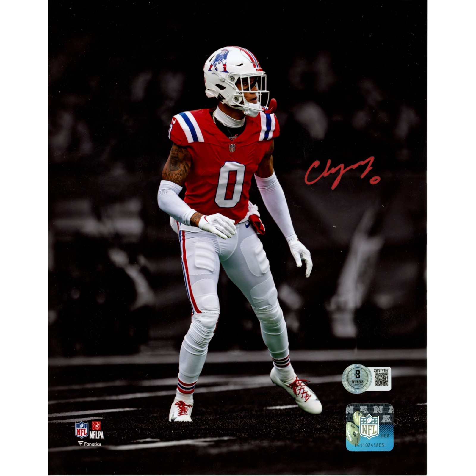 Gonzalez Autographed Signed New England Patriots Christian 8x10 Photo Beckett 50958 