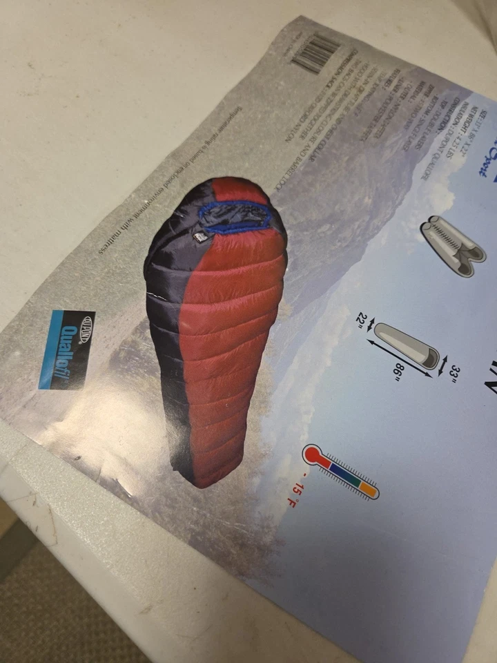 High Peak Simex Sport Alaskan Sleeping Bag -15 F Blue 33x86x22 Inch 4.5 lb. New - Image 4 of 4