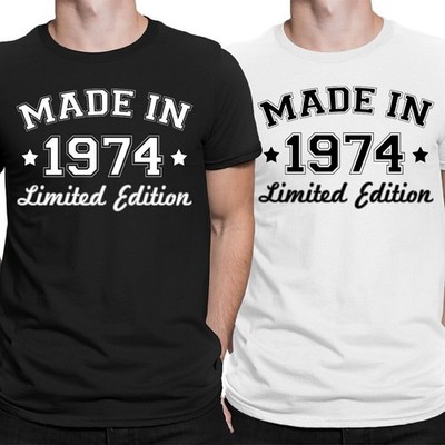 51. Geburtstag Geschenk T-Shirt Made in 1974 Limited Edition Herren T-Shirt...