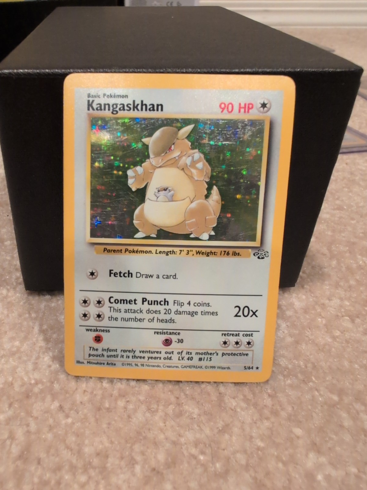 Kangaskhan - 5/64 - Pokemon Jungle Unlimited Holo Rare Card WOTC NM